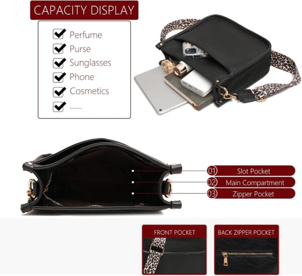 KOGTLA Women's Crossbody Shoulder Bag with Leopard Guitar St... - Image 5
