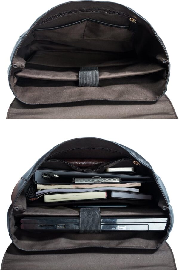 ESTARER Upgraded Version Women PU Leather Backpack 15.6 Inch... - Image 5