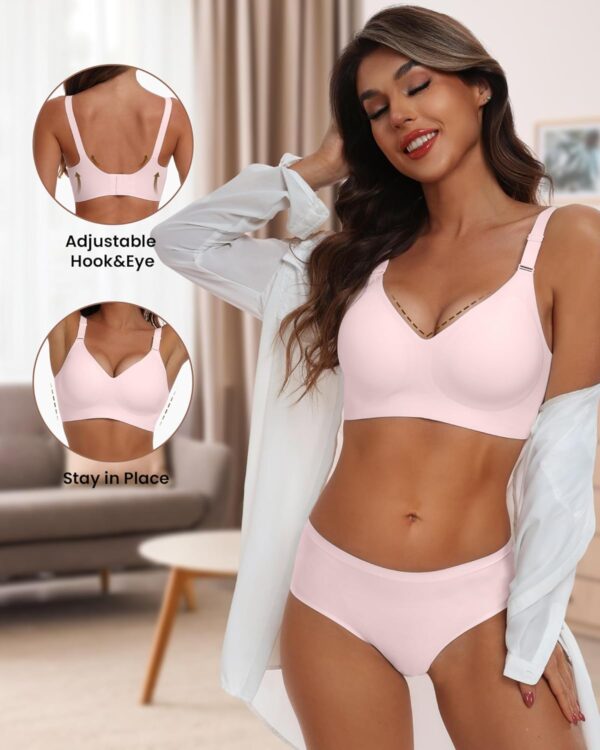 Comfortable Seamless Full Coverage Bra for Women Wireless Br... - Image 3