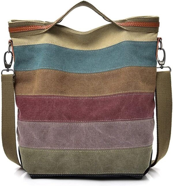 ROUROU Hobo Tote Bag for Women Top Handle Shoulder Bag Multi... - Image 2