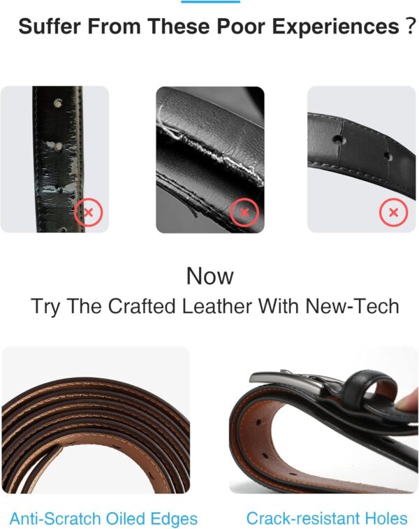 CHAOREN Mens Belts Leather 1 1/8" for Gift Men - Perfect Com... - Image 5
