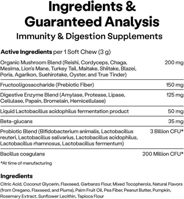 Wild Earth Dog Supplements, Soft Chews for Digestion & Immun... - Image 9