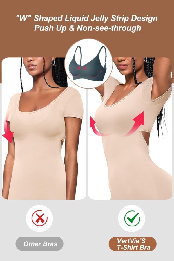 Vertvie Womens Seamless Bra No Underwire Comfort Push Up Bra... - Image 4