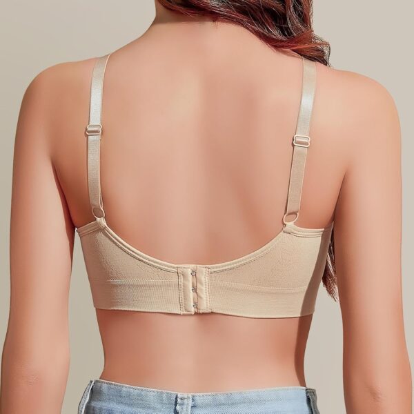 Eleplus 3 Pieces Deep V Wireless Bras for Women Seamless Com... - Image 5