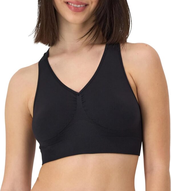 Hanes Women's Seamless Racerback Bra, Pullover Full-Coverage... - Image 3
