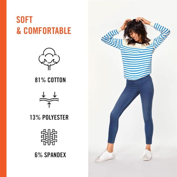 HUE Women's Essential Denim Leggings - Image 5
