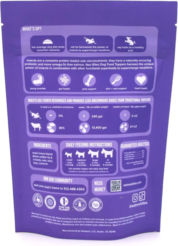 Dog Food Topper, Cricket Protein, Vegan & Vegetarian Dog Foo... - Image 8