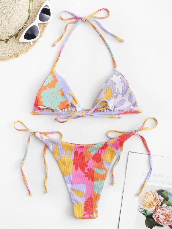 ZAFUL Triangle Bikini for Women 2 Piece Halter Bikini Sets S... - Image 6