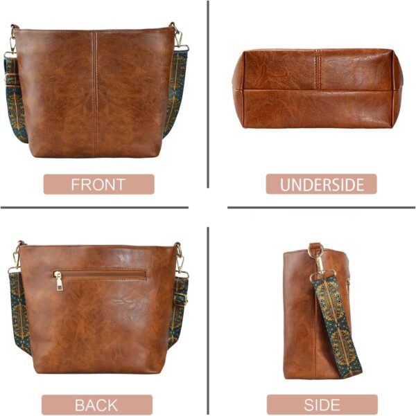 Hobo Bags Vegan Leather Crossbody Bag Guitar Strap Shoulder ... - Image 5