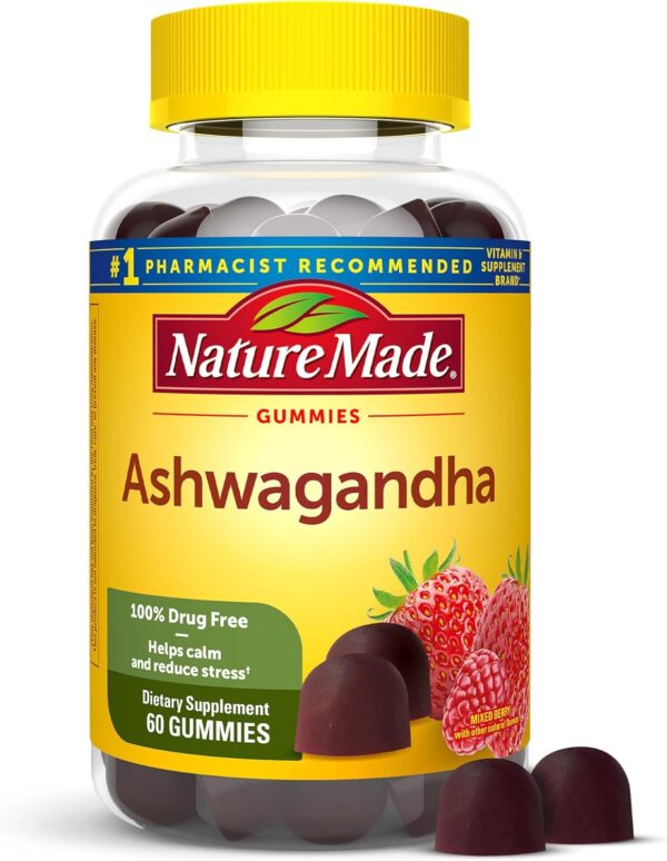 Nature Made Ashwagandha Gummies, Vegan, KSM 66 Ashwagandha f... - Image 2