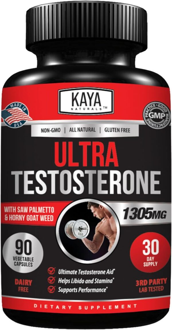 Kaya Naturals Ultra Testosterone - Men's Testosterone Booste... - Image 2