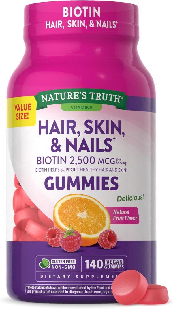 Nature's Truth Hair, Skin, and Nails Gummies | with Biotin |... - Image 2