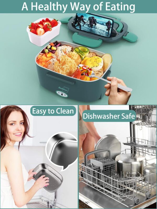 Buddew Electric Lunch Box 80W Food Heater for Adults, 12/24/... - Image 5