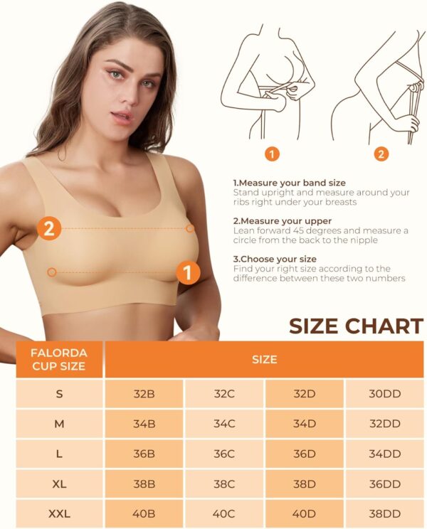 Pullover Wireless Bras for Women, Seamless Full Coverage Com... - Image 6