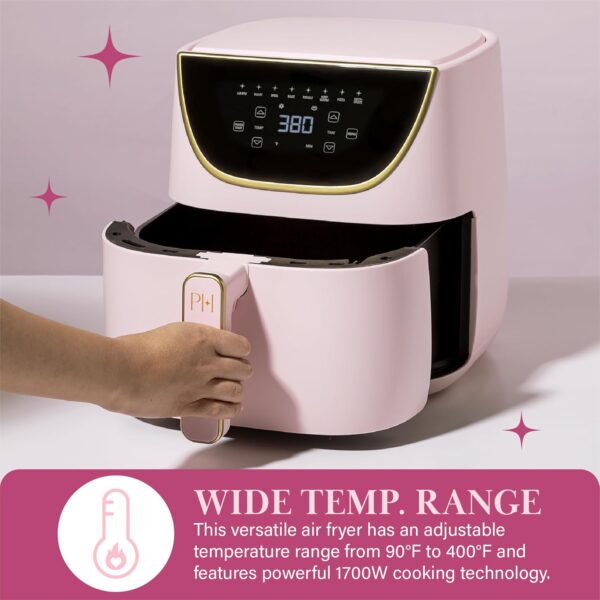 Paris Hilton Air Fryer, Large 6-Quart Capacity, Nonstick Mad... - Image 8