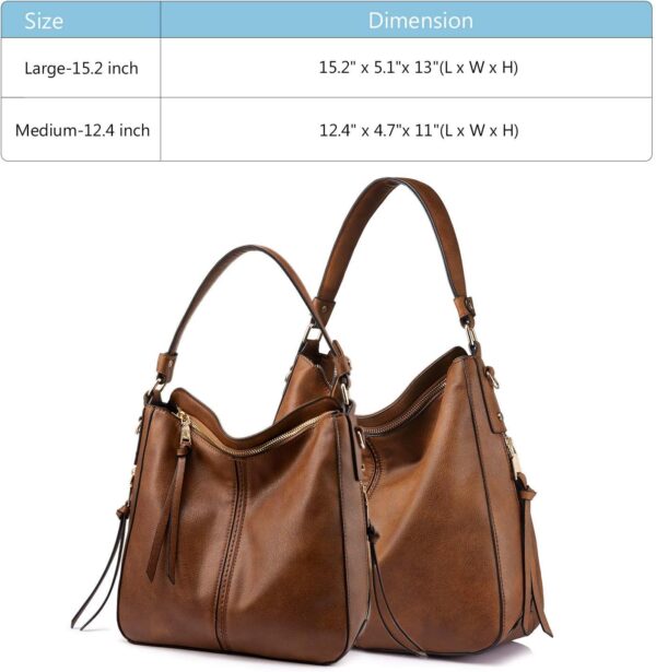 Realer Hobo Crossbody Bags for Women Designer Leather Hobo H... - Image 4