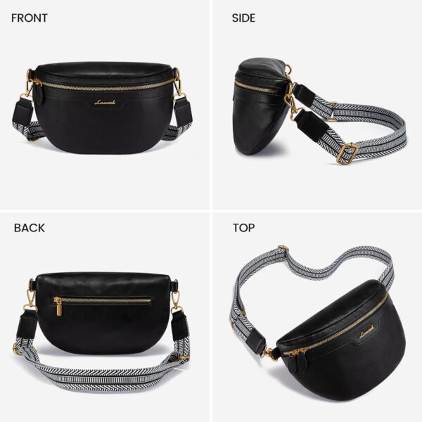 LOVEVOOK Fanny Packs for Women Cross Body, Vegan Leather Bel... - Image 9