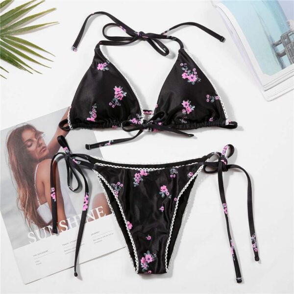 Bikinis Swimsuit Set for Women Swimwear Triangle Bathing Sui... - Image 7