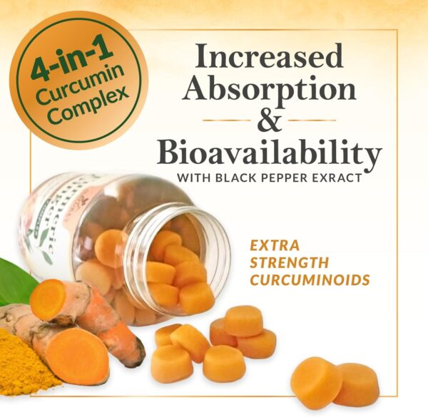 Turmeric Gummies with Black Pepper & Ginger for Best Absorpt... - Image 8