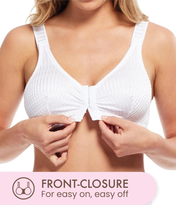 Carole Martin Wirefree Front Closure Bra for Women with Adju... - Image 6
