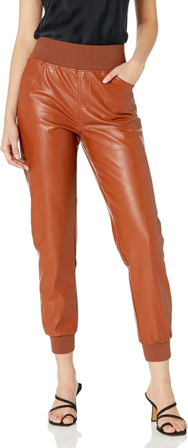 KENDALL + KYLIE Women's Vegan Leather Jogger - Image 2