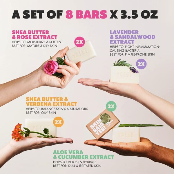 Organic Soaps Bars (Set of 8) - Shea Butter, Olive Oil, Lava... - Image 4