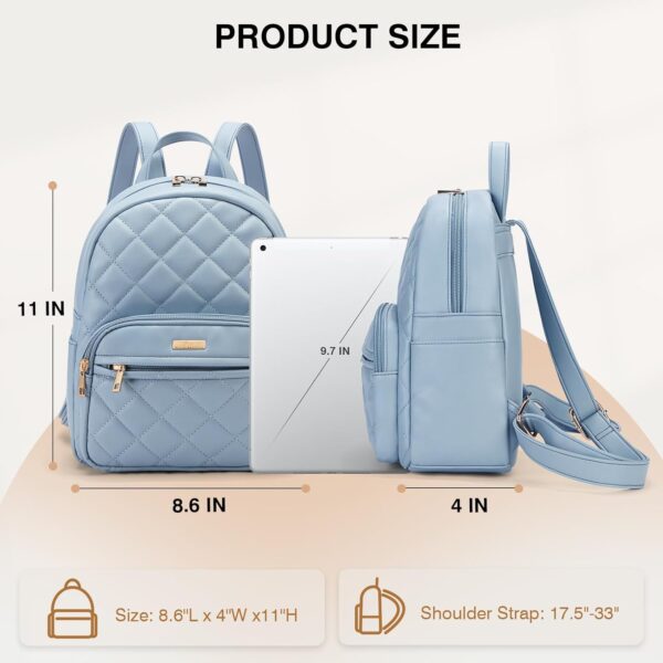 Marvolia Mini Backpack for Women - Vegan Leather Small Backp... - Image 3