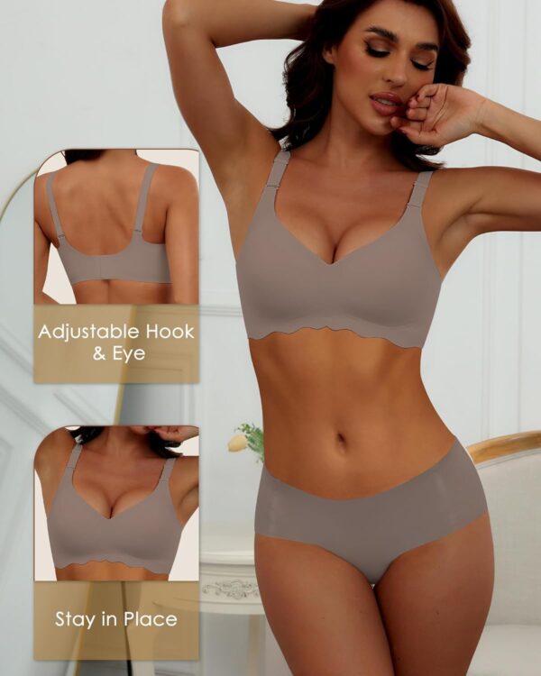 Comfortable Wireless T Shirt Bra Seamless No Show Full Cover... - Image 3