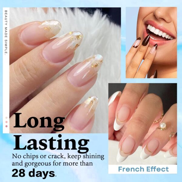 AZUREBEAUTY Clear Dip Powder for Nails, Essential Transparen... - Image 3