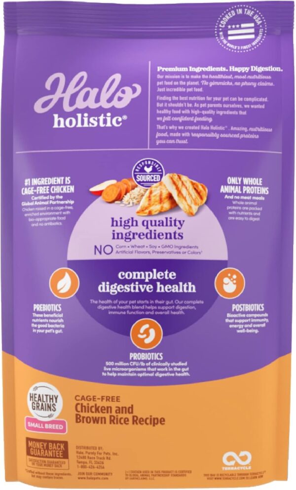 Halo Holistic Dog Food, Complete Digestive Health Cage-Free ... - Image 3