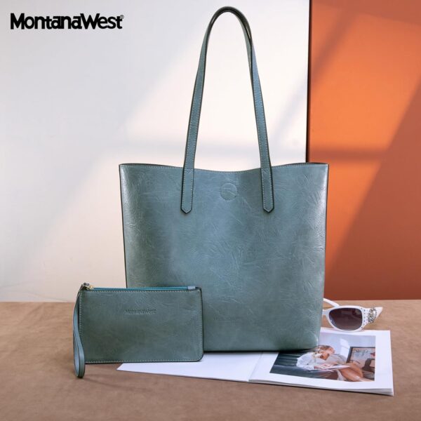 Montana West Tote Bag for Women Top Handle Purses and Handba... - Image 3