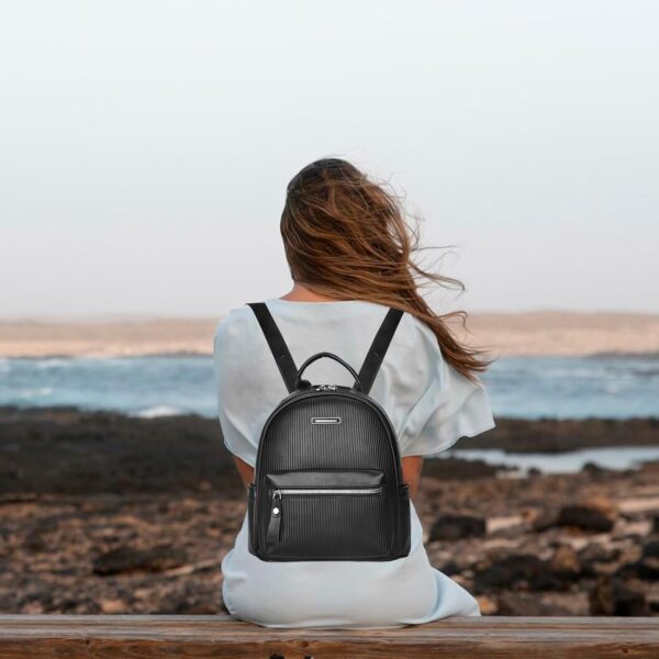 I IHAYNER Women Vegan Leather Fashion Backpack Purse for Wom... - Image 8