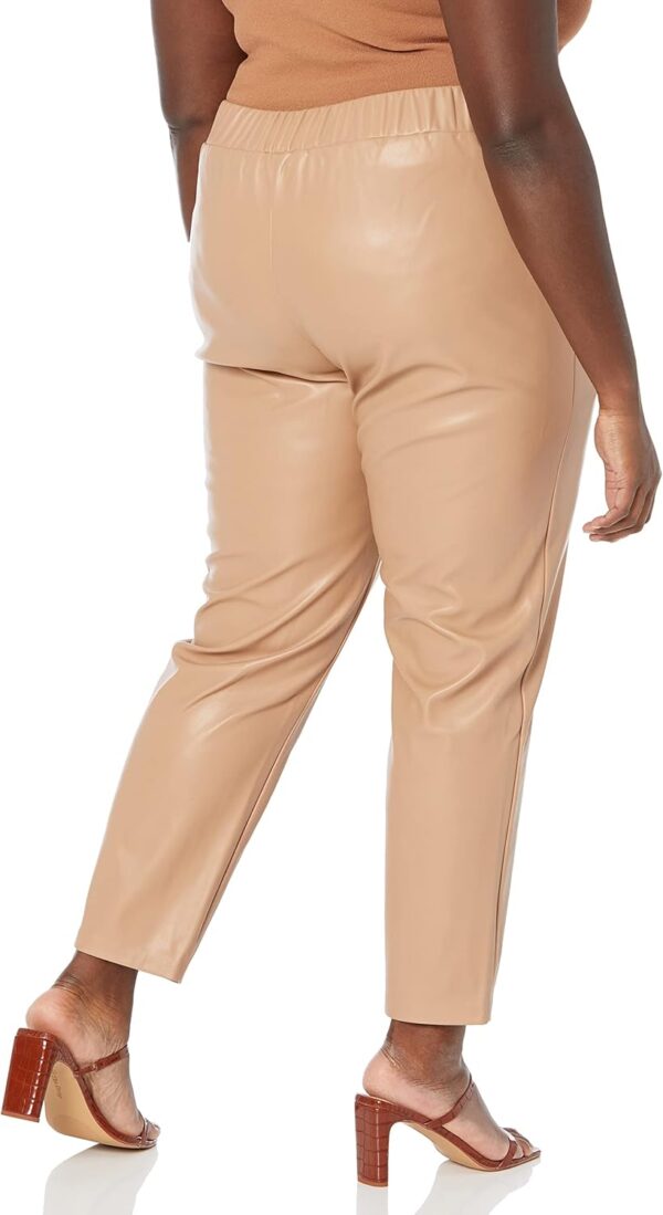 The Drop Women's @Lisadnyc Vegan Leather Pull-on Jogger - Image 6