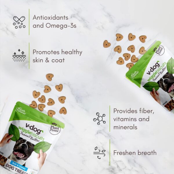 V-dog Soft and Chewy Vegan Wiggle Dog Biscuits - Dog Trainin... - Image 5