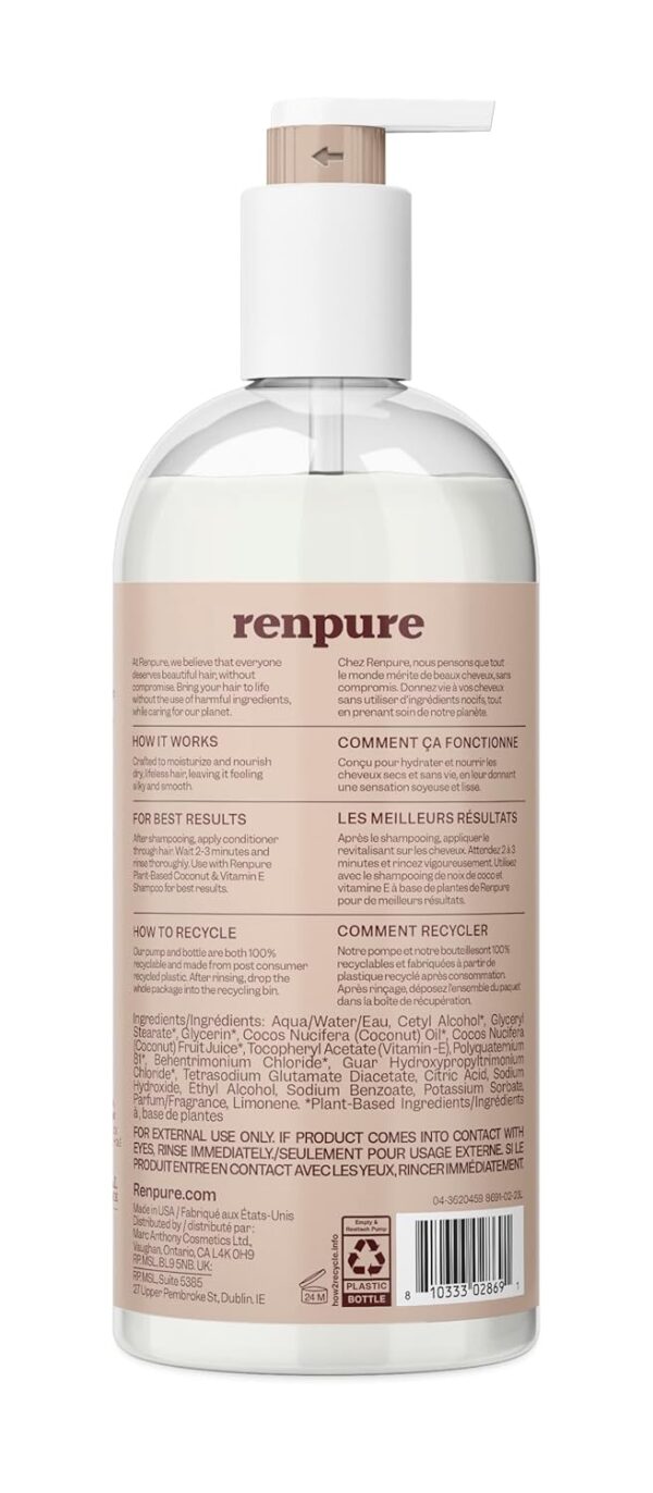Renpure Plant Based Coconut and Vitamin E Moisturize and Rep... - Image 3