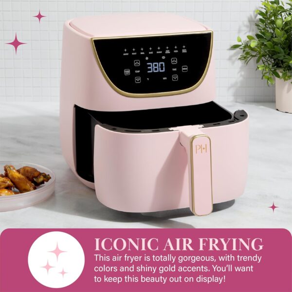 Paris Hilton Air Fryer, Large 6-Quart Capacity, Nonstick Mad... - Image 4