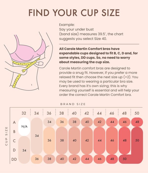 Carole Martin Wirefree Front Closure Bra for Women with Adju... - Image 4