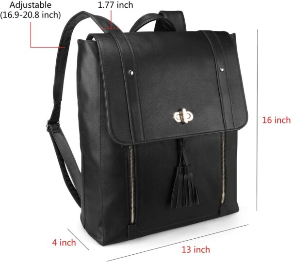 ESTARER Upgraded Version Women PU Leather Backpack 15.6 Inch... - Image 6