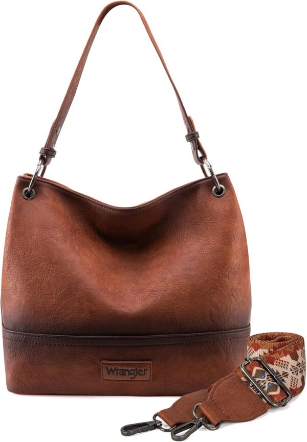 Wrangler Hobo Bags for Women Vegan Leather Top Handle Should... - Image 2
