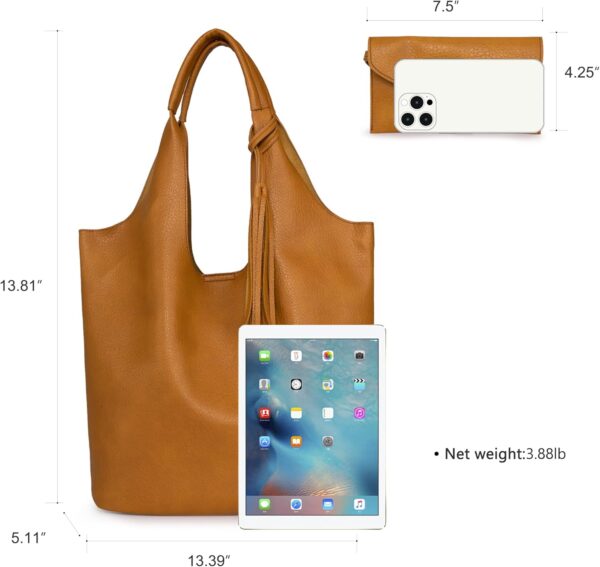 Montana West Slouchy Hobo Bags for Women Soft Designer Shoul... - Image 7