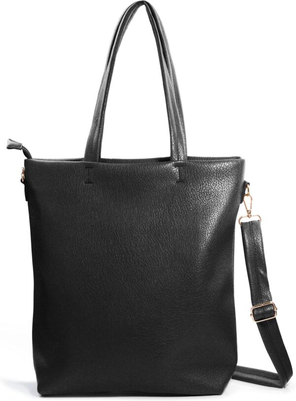 HOXIS Women's Vertical Tote Bag with Removable Shoulder Stra... - Image 2