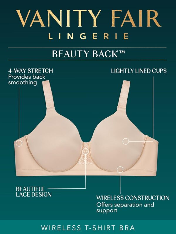 Vanity Fair Women's Full Figure Beauty Back Smoothing Bra, 4... - Image 5