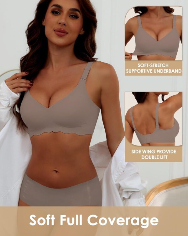 Comfortable Wireless T Shirt Bra Seamless No Show Full Cover... - Image 5