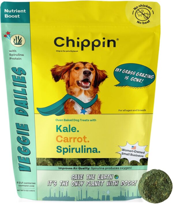 Chippin Plant-Based Spirulina Healthy Supplement & Dog Treat... - Image 2