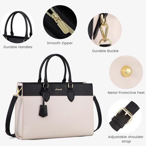 LOVEVOOK Laptop Bag for Women, 15.6 inch Laptop Tote Work Ba... - Image 7
