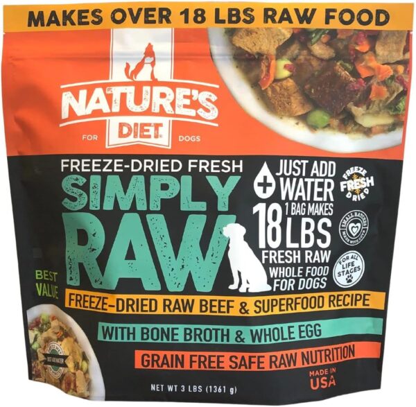 Nature's Diet Simply Raw® Freeze-Dried Raw Whole Food Meal -... - Image 2