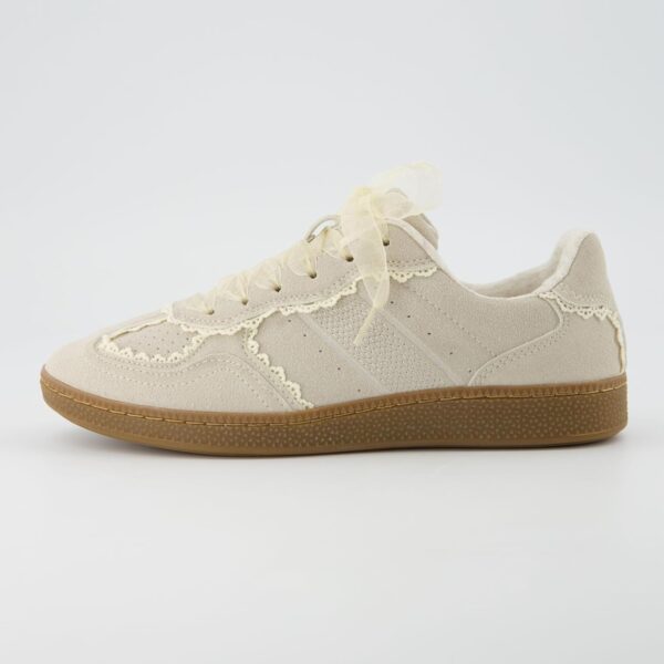 CUSHIONAIRE Belinda Women’s Lace Detail Casual Sneakers – El... - Image 3