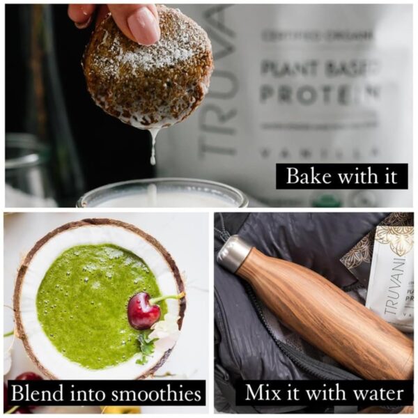 Truvani Vegan Pea Protein Powder | Vanilla | 20g Organic Pla... - Image 7