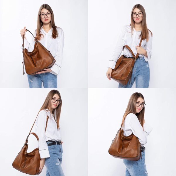 Realer Hobo Crossbody Bags for Women Designer Leather Hobo H... - Image 9