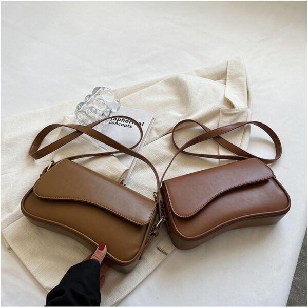 Shoulder Bag for Women Y2K Trendy Purse Vegan Leather Hobo H... - Image 7